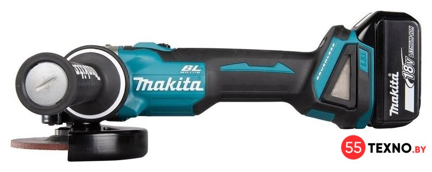 Угловая шлифмашина Makita DGA504RT (с 1-им АКБ, кейс) - Изображение №6 — Интернет-магазин 55texno.by