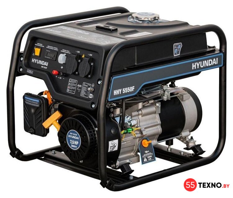 Бензиновый генератор Hyundai HHY 5550F  - Изображение №1 — Интернет-магазин 55texno.by