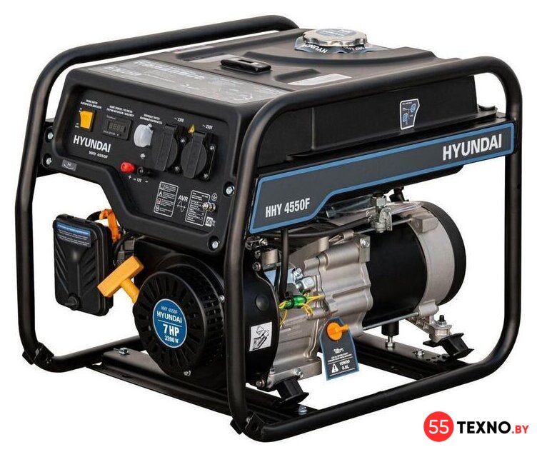 Бензиновый генератор Hyundai HHY 4550F  - Изображение №1 — Интернет-магазин 55texno.by