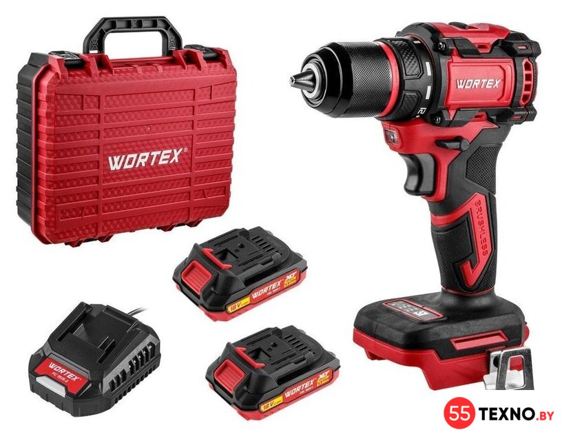 Дрель-шуруповерт Wortex BD 2025-1 DLi 1329838 (с 2-мя АКБ, кейс) - Изображение №1 — Интернет-магазин 55texno.by