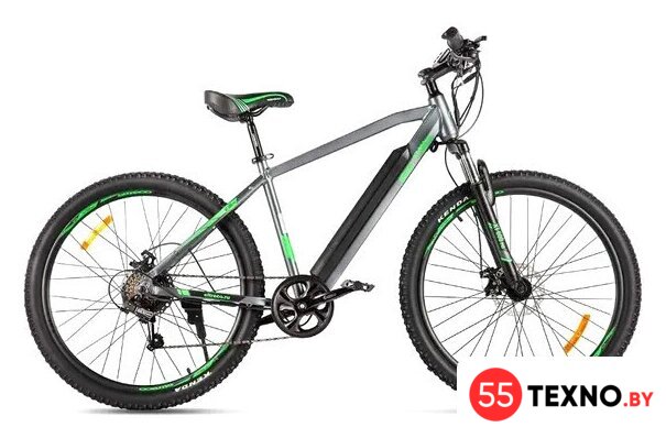 Электровелосипед Eltreco XT 600 Pro (серый/зеленый) - Изображение №1 — Интернет-магазин 55texno.by