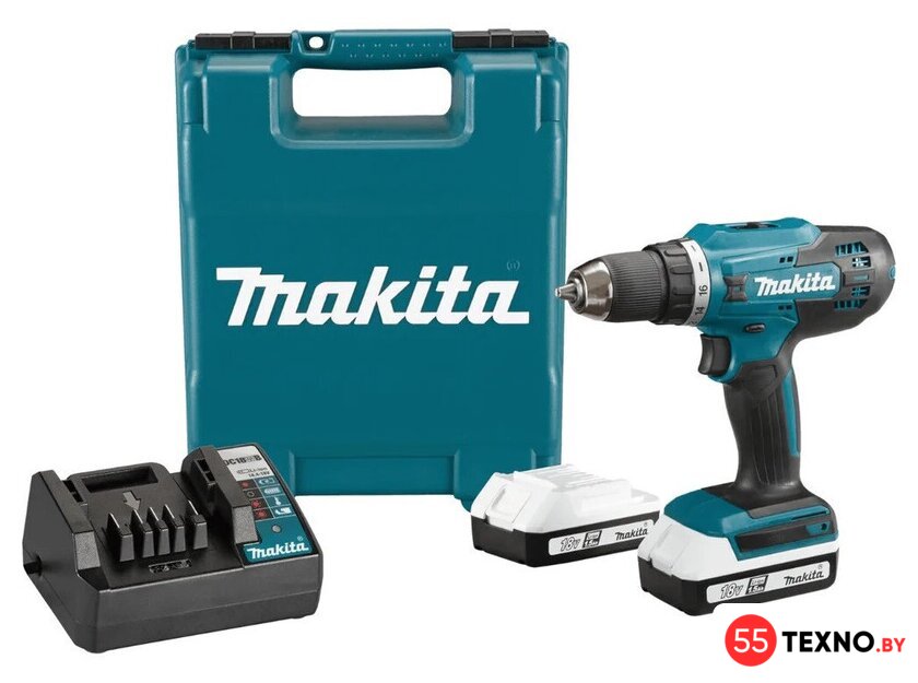 Дрель-шуруповерт Makita DF488D002 (с 2-мя АКБ, кейс) - Изображение №1 — Интернет-магазин 55texno.by