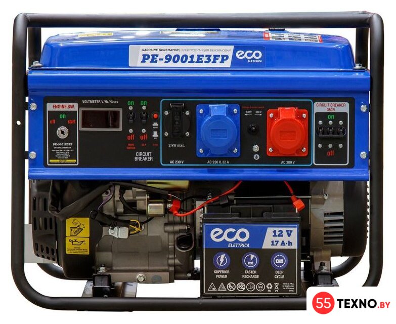 Бензиновый генератор ECO PE-9001E3FP - Изображение №3 — Интернет-магазин 55texno.by