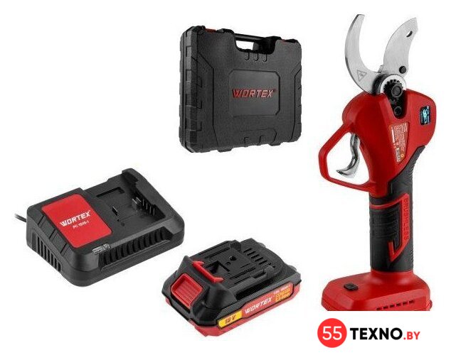 Секатор Wortex CBS 2535-1 1329489 (с 1-им АКБ, кейс) - Изображение №1 — Интернет-магазин 55texno.by