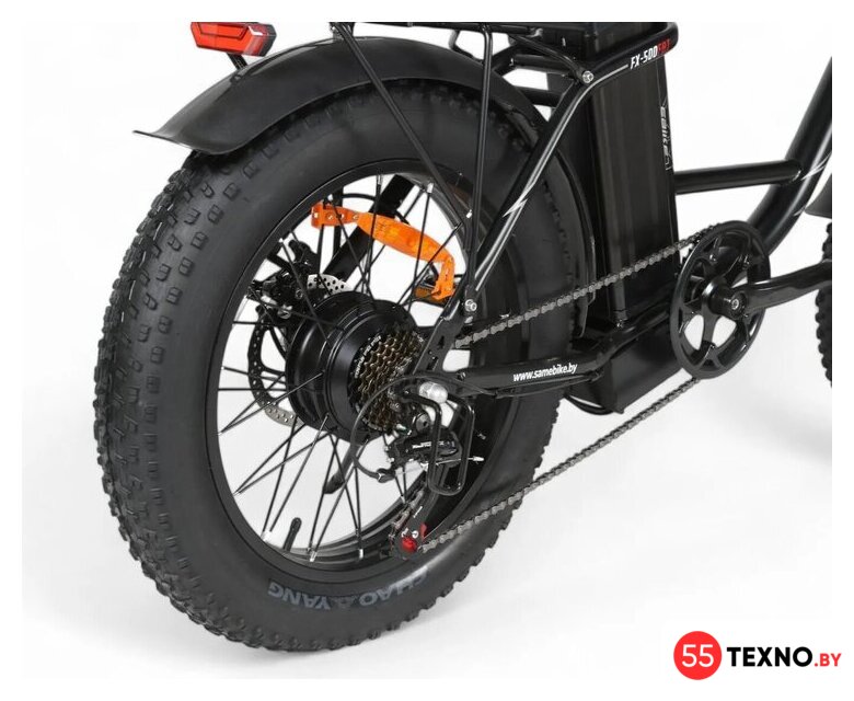 Электровелосипед SameBike FX-500 (черный) - Изображение №7 — Интернет-магазин 55texno.by