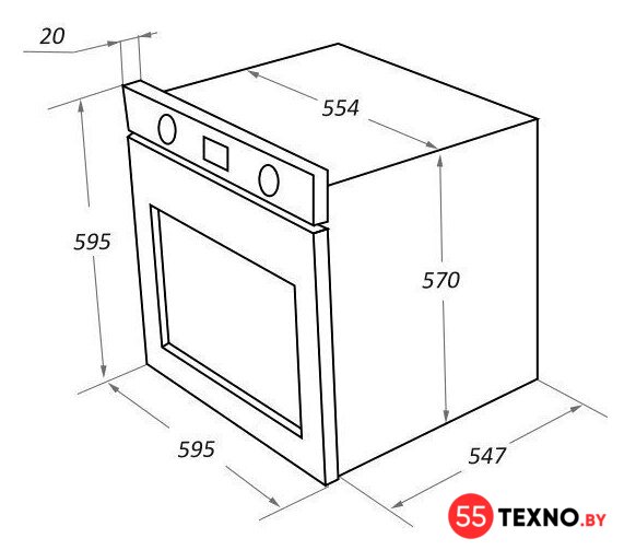 Электрический духовой шкаф MAUNFELD EOEM.769W - Изображение №16 — Интернет-магазин 55texno.by