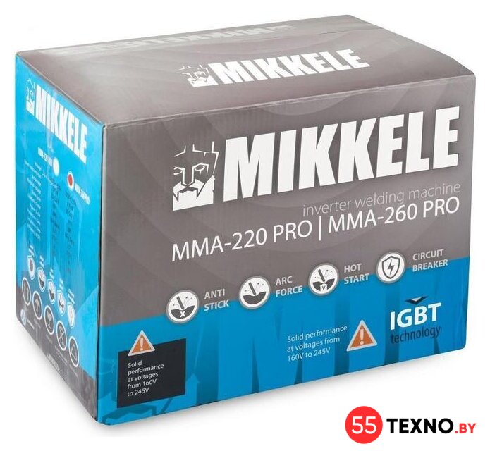 Сварочный инвертор Mikkele MMA-260 PRO - Изображение №3 — Интернет-магазин 55texno.by