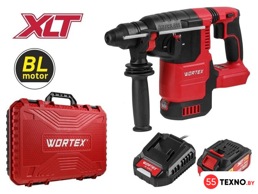 Перфоратор Wortex CRH 1822 Set 1334921 (с 1-им АКБ, кейс) - Изображение №1 — Интернет-магазин 55texno.by