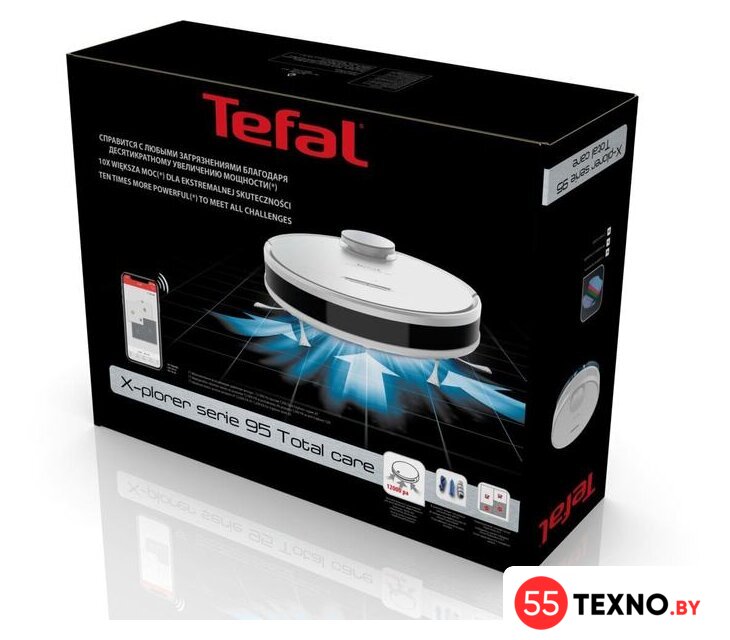 Робот-пылесос Tefal X-plorer Serie 95 Total Care RG7987WH - Изображение №18 — Интернет-магазин 55texno.by
