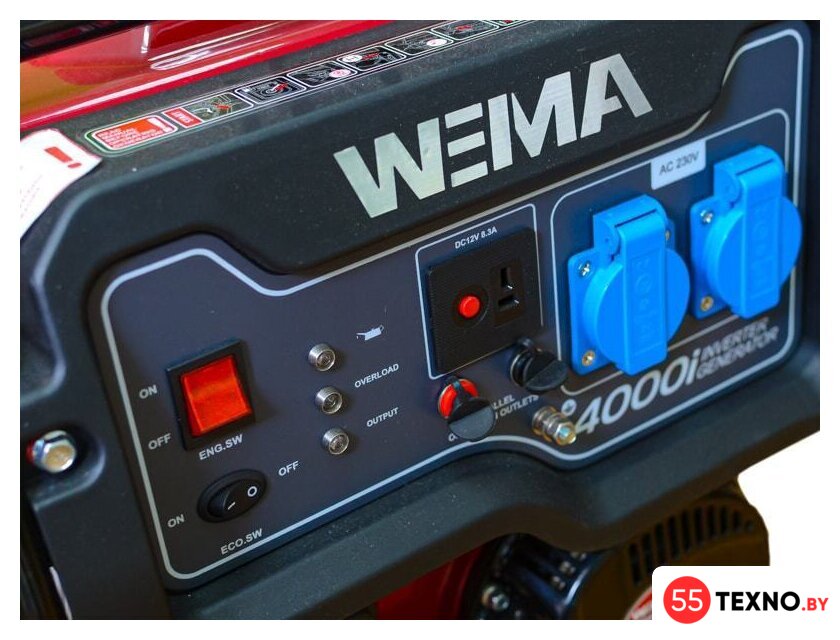 Бензиновый генератор Weima WM 4000i - Изображение №2 — Интернет-магазин 55texno.by