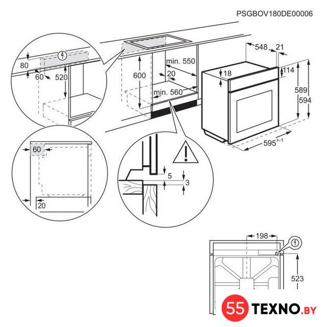 Электрический духовой шкаф Electrolux EOD5C50Z - Изображение №8 — Интернет-магазин 55texno.by