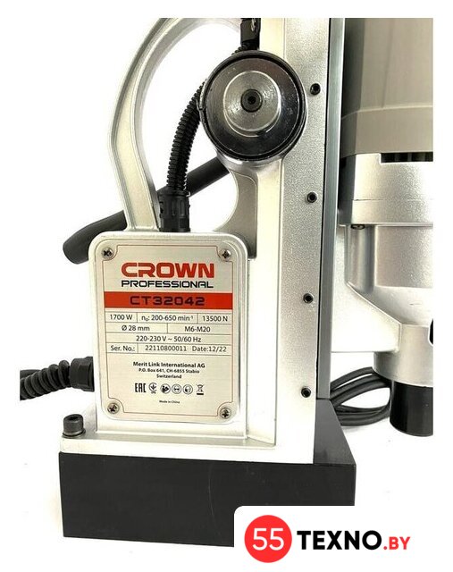 Сверлильный станок Crown магнитный CT32042 - Изображение №3 — Интернет-магазин 55texno.by
