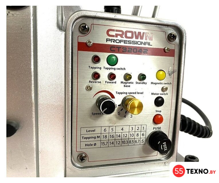 Сверлильный станок Crown магнитный CT32042 - Изображение №6 — Интернет-магазин 55texno.by