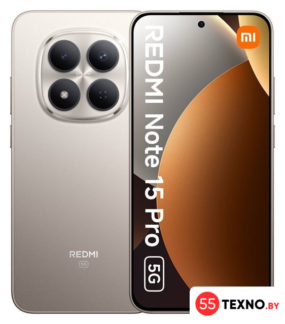 Телефон Xiaomi Redmi Note 15 Pro 5G 8GB/256GB международная версия (титановый) - Изображение №1 — Интернет-магазин 55texno.by