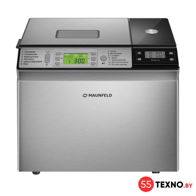 Хлебопечка MAUNFELD MBM-900DSS - Изображение №3 — Интернет-магазин 55texno.by