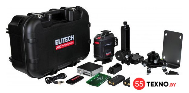 Лазерный нивелир ELITECH HD Professional HD LN 16D Green 204737 - Изображение №1 — Интернет-магазин 55texno.by