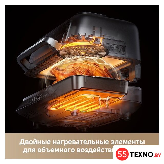 Аэрогриль (аэрофритюрница) Trouver Indoor Air fry grill IG20 Pro Black - Изображение №9 — Интернет-магазин 55texno.by