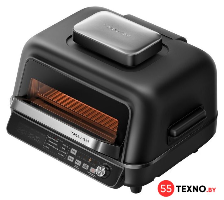 Аэрогриль (аэрофритюрница) Trouver Indoor Air fry grill IG20 Pro Black - Изображение №3 — Интернет-магазин 55texno.by
