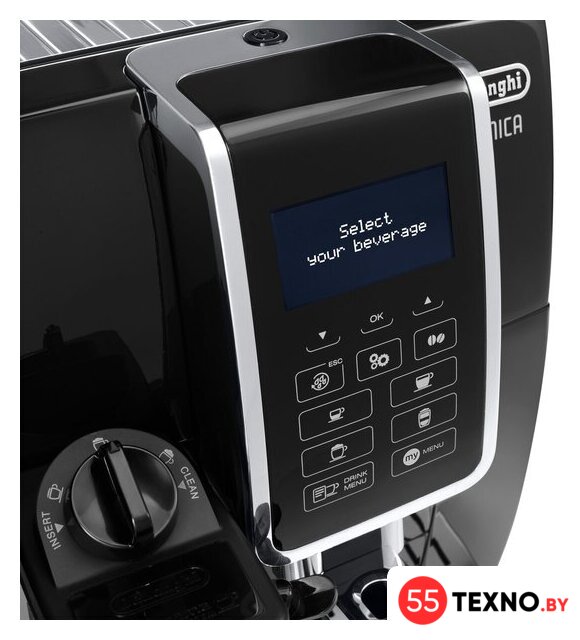 Кофемашина DeLonghi Dinamica ECAM 350.55.B - Изображение №3 — Интернет-магазин 55texno.by