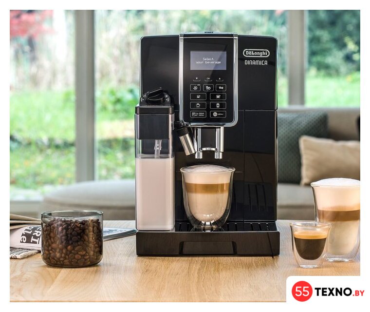 Кофемашина DeLonghi Dinamica ECAM 350.55.B - Изображение №5 — Интернет-магазин 55texno.by