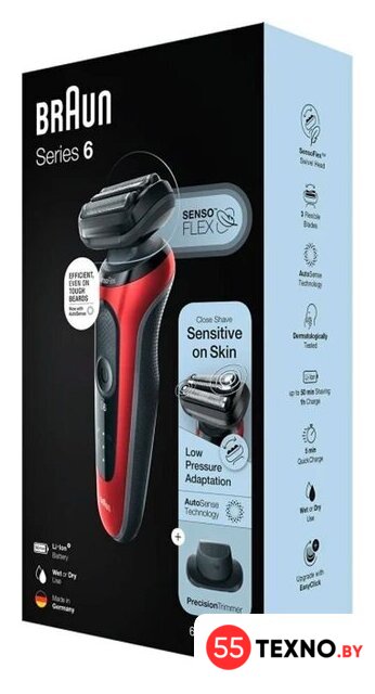Электробритва Braun Series 6 61-R1200s - Изображение №7 — Интернет-магазин 55texno.by