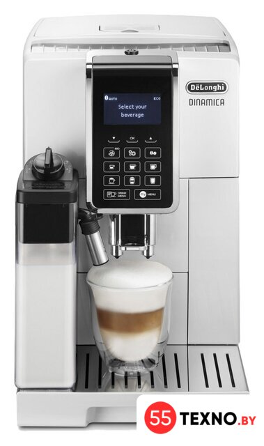 Кофемашина DeLonghi Dinamica ECAM 353.75.W - Изображение №2 — Интернет-магазин 55texno.by