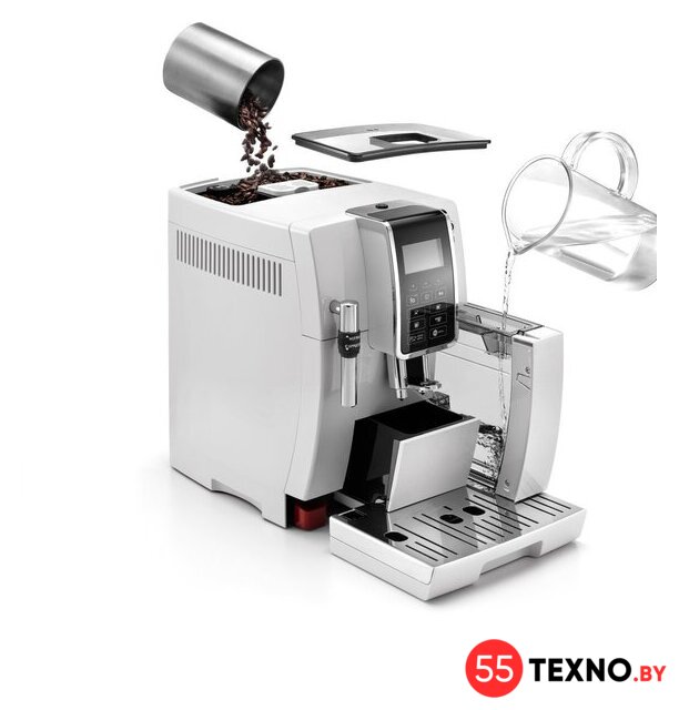 Кофемашина DeLonghi Dinamica ECAM 350.35.W - Изображение №5 — Интернет-магазин 55texno.by
