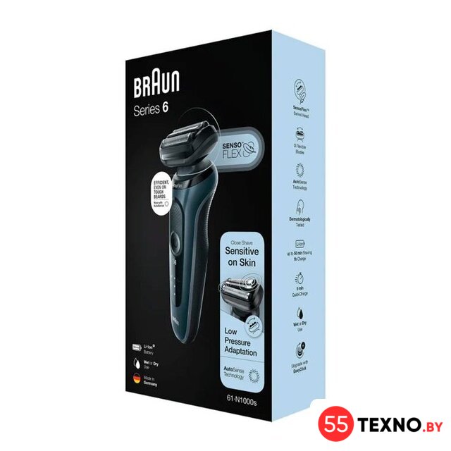 Электробритва Braun Series 6 61-N1000s - Изображение №8 — Интернет-магазин 55texno.by
