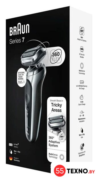 Электробритва Braun Series 7 71-S1000s - Изображение №9 — Интернет-магазин 55texno.by