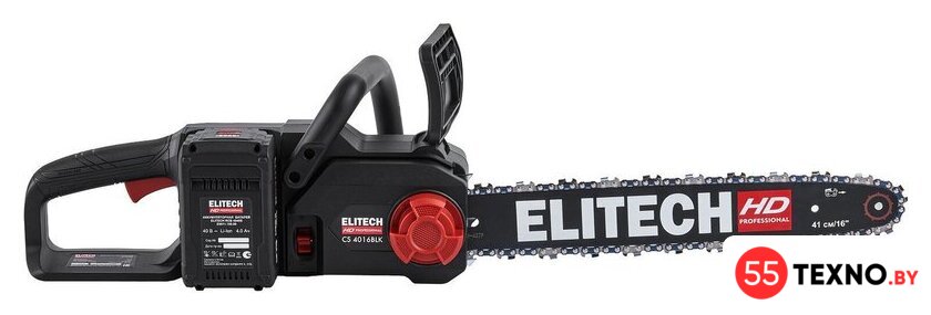 Аккумуляторная пила ELITECH CS 4016BLК E1611.027.01 (с 1-им АКБ) - Изображение №5 — Интернет-магазин 55texno.by