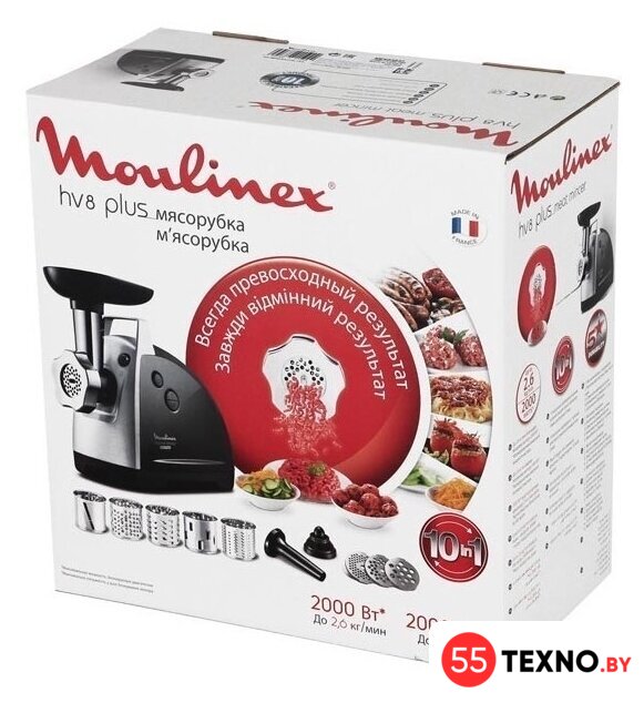 Мясорубка Moulinex HV8 ME683832 - Изображение №7 — Интернет-магазин 55texno.by