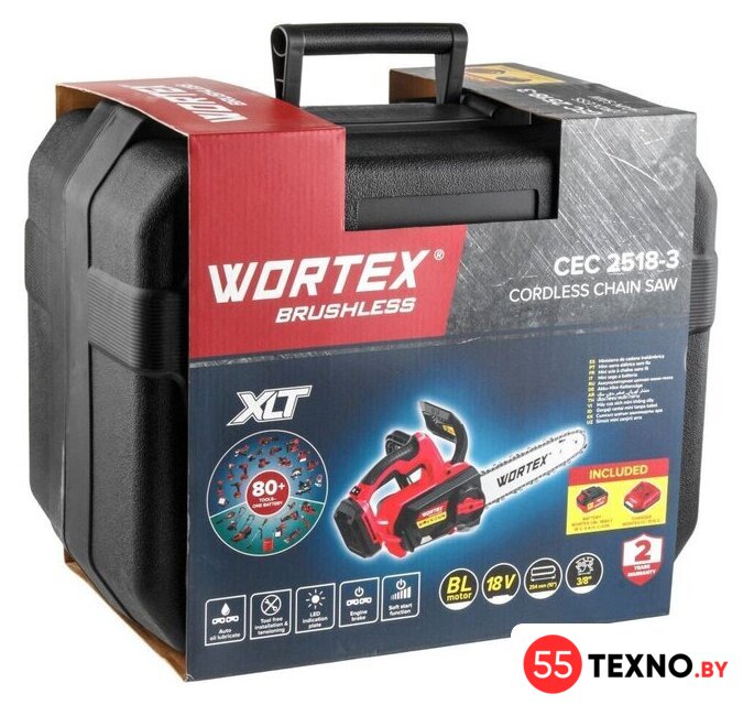 Аккумуляторная пила Wortex CEC 2518-3 ALL1 XLT Set 2325004 (с 1-им АКБ, кейс) - Изображение №15 — Интернет-магазин 55texno.by