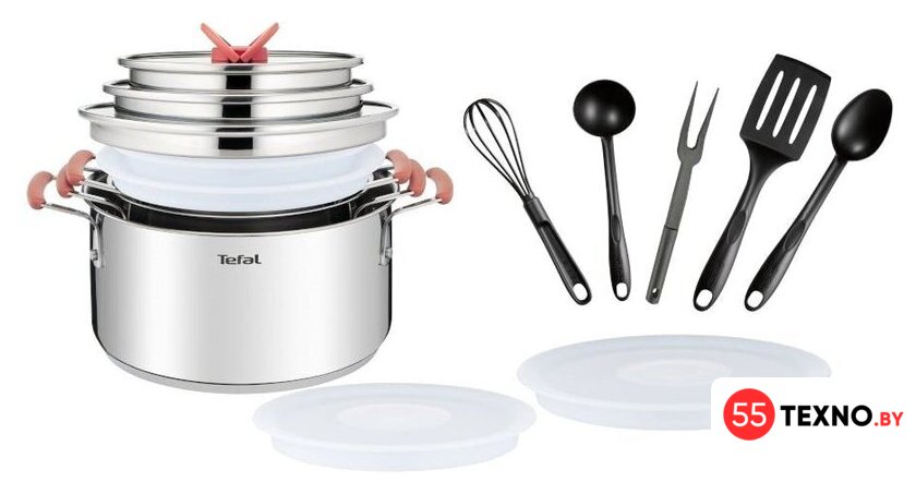 Набор кастрюль Tefal Opti Space G720SD74 - Изображение №1 — Интернет-магазин 55texno.by
