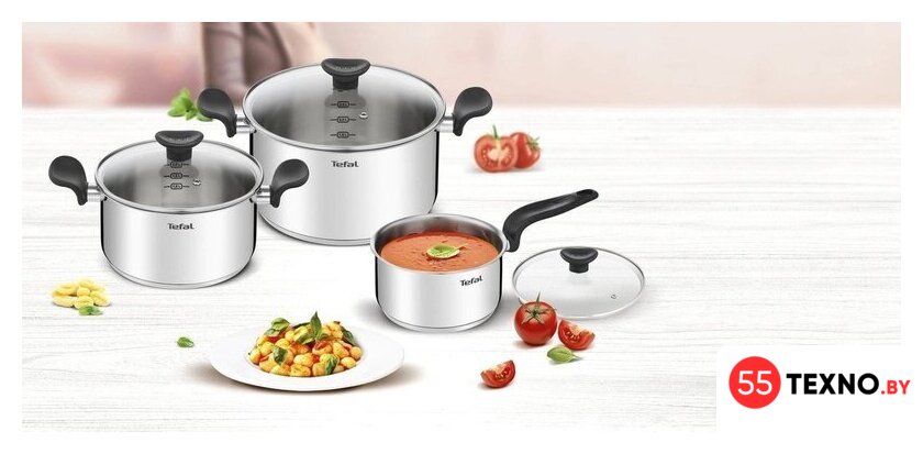 Набор кастрюль Tefal Primary E308S674 - Изображение №4 — Интернет-магазин 55texno.by