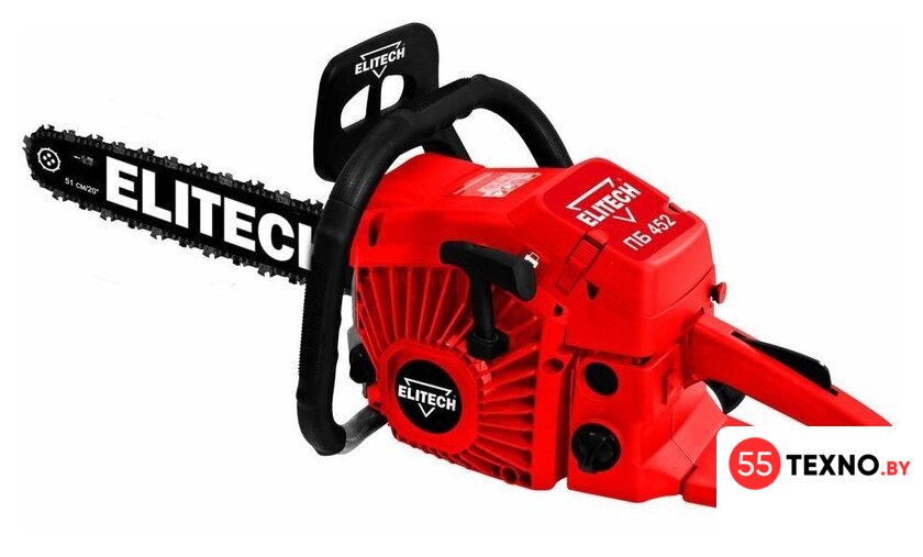 Бензопила ELITECH ПБ 452 E1611.013.00 - Изображение №1 — Интернет-магазин 55texno.by