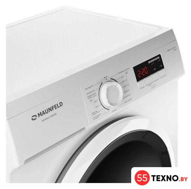 Стиральная машина MAUNFELD MFWM127WH05 - Изображение №7 — Интернет-магазин 55texno.by