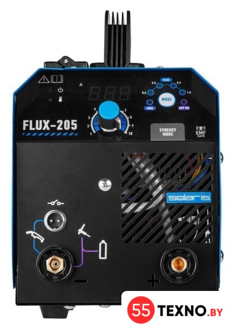 Сварочный инвертор Solaris FLUX-205 SL5721-9 (new) - Изображение №6 — Интернет-магазин 55texno.by