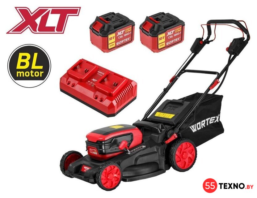 Газонокосилка Wortex CLM 4536-4 XLT Set 2334161 (с 2-мя АКБ) - Изображение №1 — Интернет-магазин 55texno.by