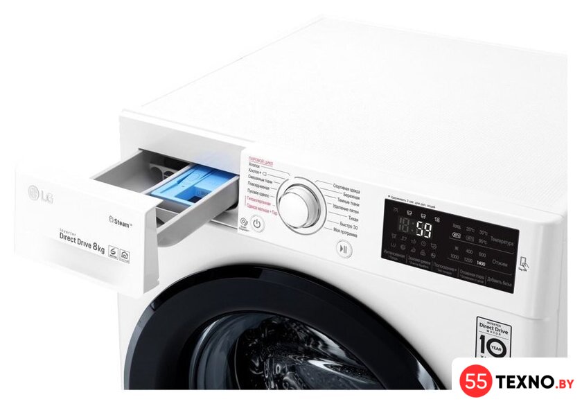Стиральная машина LG F4M5TS6W - Изображение №6 — Интернет-магазин 55texno.by