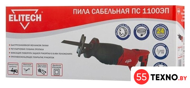 Сабельная пила ELITECH ПС 1100ЭП - Изображение №4 — Интернет-магазин 55texno.by