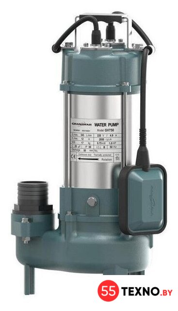 Фекальный насос Grandfar GV180 - Изображение №1 — Интернет-магазин 55texno.by
