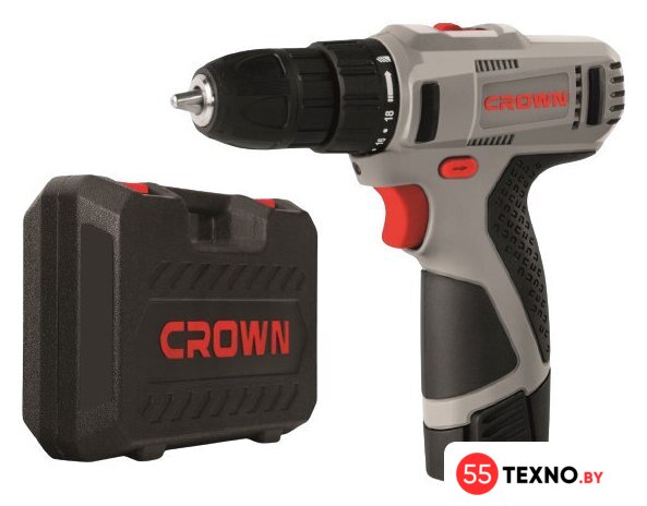 Дрель-шуруповерт Crown CT21053LH-1.5 BMC (с 2-мя АКБ, кейс) - Изображение №1 — Интернет-магазин 55texno.by