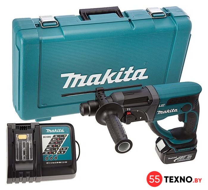 Перфоратор Makita DHR202RF (с 1-им АКБ, кейс) - Изображение №4 — Интернет-магазин 55texno.by