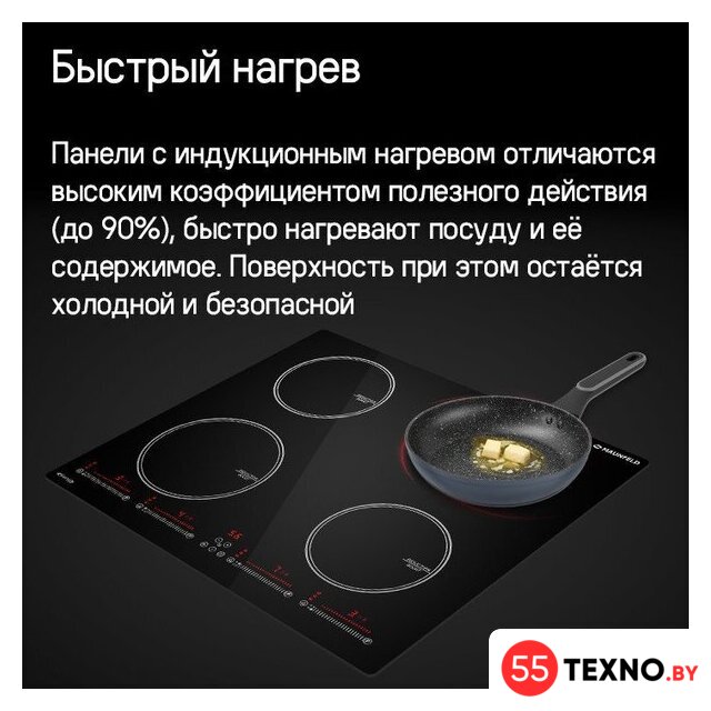 Варочная панель MAUNFELD CVI594SBK Inverter - Изображение №13 — Интернет-магазин 55texno.by