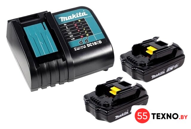 Аккумулятор с зарядным устройством Makita BL1815N + DC18SD (18В/1.5 а*ч + 7.2-18В) - Изображение №1 — Интернет-магазин 55texno.by