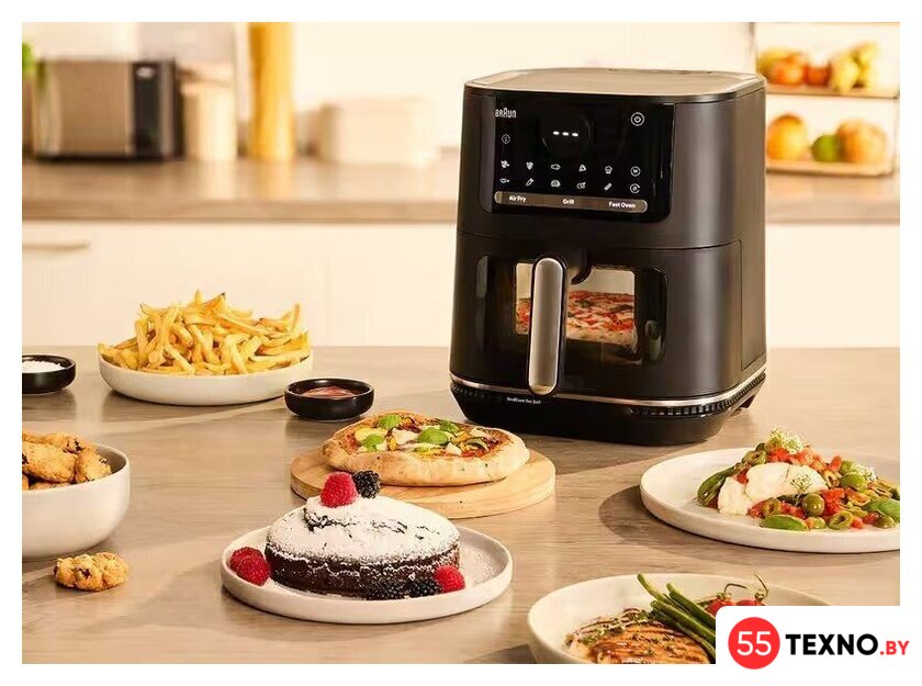 Аэрогриль (аэрофритюрница) Braun MultiFry 5 Air Fryer 3-i-n1 HF5075IBK - Изображение №14 — Интернет-магазин 55texno.by