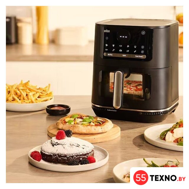 Аэрогриль (аэрофритюрница) Braun MultiFry 5 Air Fryer 3-i-n1 HF5075IBK - Изображение №10 — Интернет-магазин 55texno.by