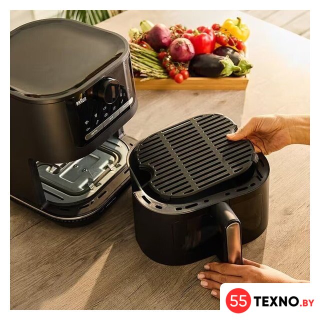 Аэрогриль (аэрофритюрница) Braun MultiFry 5 Air Fryer 3-i-n1 HF5075IBK - Изображение №6 — Интернет-магазин 55texno.by
