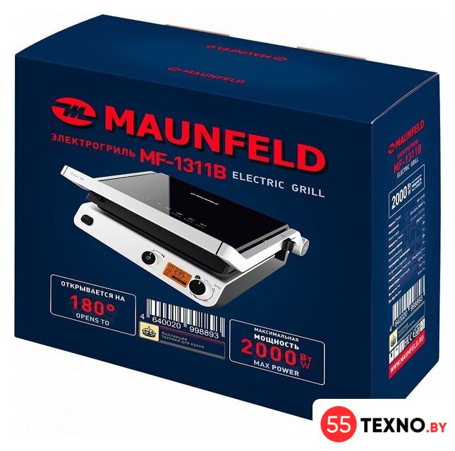 Электрогриль MAUNFELD MF-1311B - Изображение №21 — Интернет-магазин 55texno.by