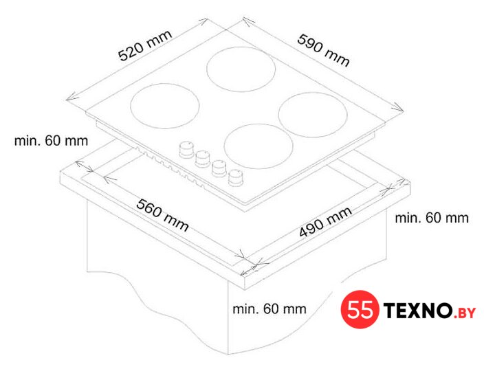 Варочная панель Simfer H60Q40B411 - Изображение №8 — Интернет-магазин 55texno.by
